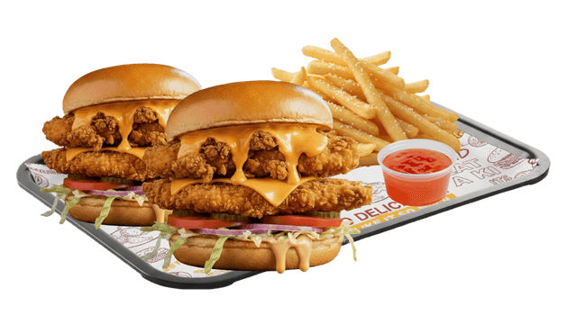 Doppel Burger & Pommes